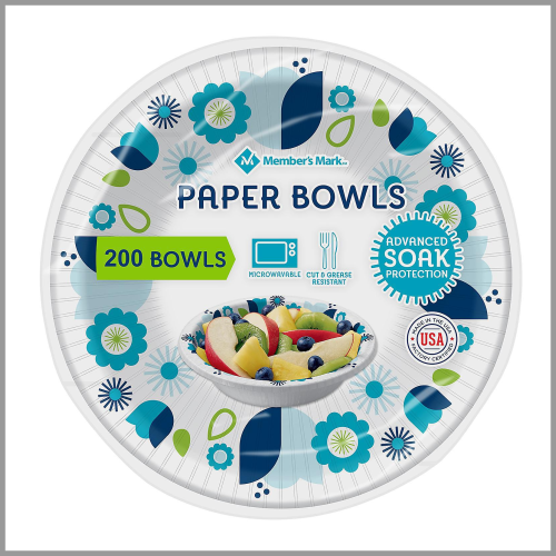 Members Mark Paper Bowls 12oz 200pk